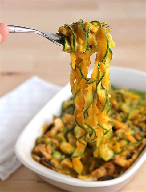 Zucchini Fettuccine With Rosemary Butternut Creme Sauce Free Recipe Below Whole Food