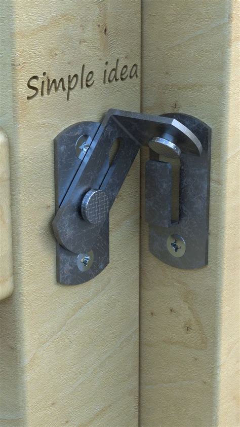 Simple Idea On Instagram Diy Secret Gate Lock Latch Gate Lock