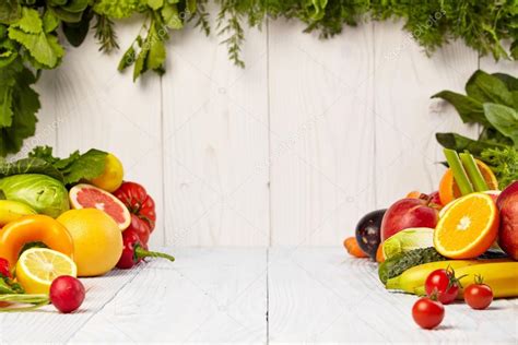 Fruit and vegetable borders Stock Photo by ©zoomteam 65146073