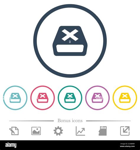 Uninstall Flat Color Icons In Round Outlines 6 Bonus Icons Included