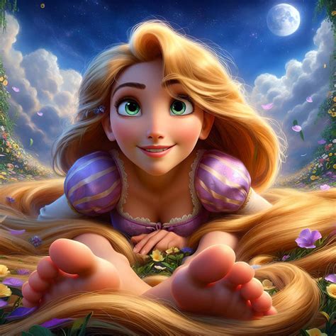 Rapunzel - barefoot by Dalbrad on DeviantArt