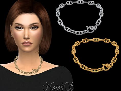 The Sims Resource NataliS Anchor Chain Necklace Package