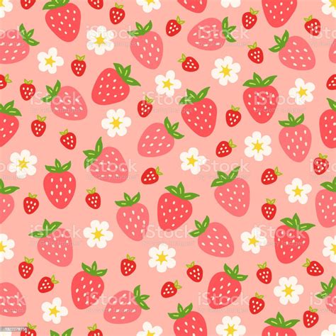 Cartoon Strawberries Wallpaper