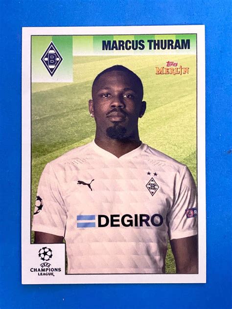 Topps Merlin Heritage Ucl N Marcus Thuram Borussia M