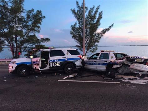 Drivers crash into police cars in Clearwater | WWMT