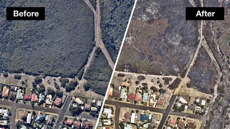 Bushfires Crisis Before And After Aerial Photos Reveal Devastation