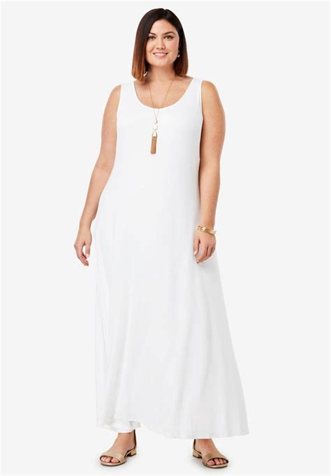 Tank Maxi Dress White Maxi Tank Dress Maxi Dress Plus Size Maxi