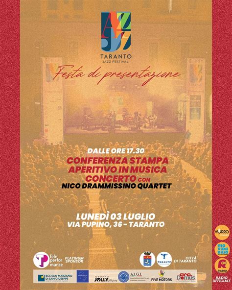 Taranto Jazz Festival Oggi Presentazione Noi Notizie