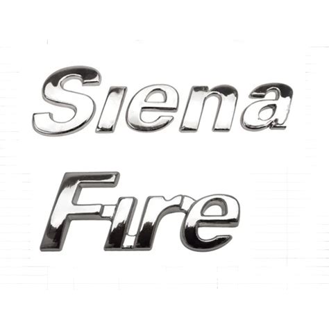 Emblema Letreiro Siena Fire Cromado Shopee Brasil