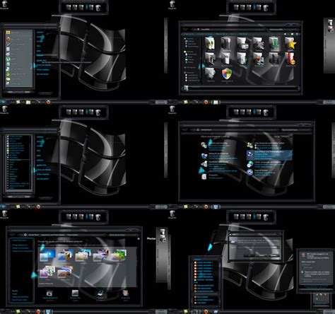 Windows 7 Theme Black Glass 3 By Customizewin7 On Deviantart