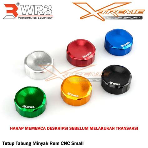 Promo New Tutup Tabung Minyak Rem Cnc Wr Universal Ukuran Ml Small