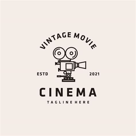 vintage movie camera and film logo design inspiration 19998044 Vector ...