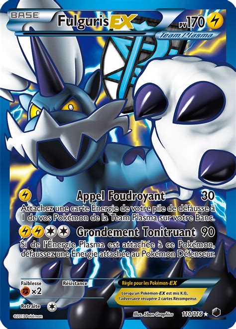 Fulguris EX Noir Blanc Glaciation Plasma 110 Poképédia