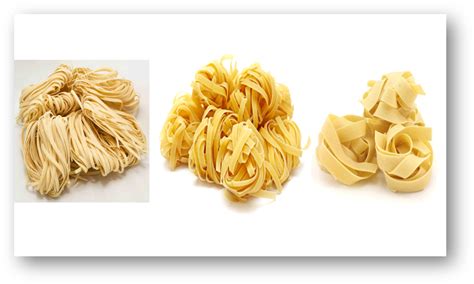 Chef Q 6 Shapes Of Pasta Categories