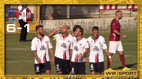 Ssd Milazzo Vs Real Aci G Eccellenza Gir B Youtube