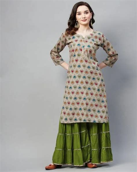 Buy Aarika Women S Grey Color Printed Kurti Online At Best Prices In