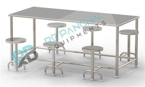 Seater Stainless Steel Canteen Table At Rs In Ahmedabad Id