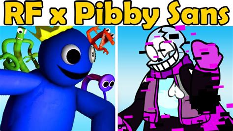 Rainbow Friends Vs Pibby Sans Corrupted Week Roblox Rainbow Friends Chapter 1fnf Mod Youtube