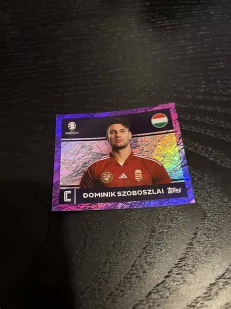 TOPPS EURO 2024 Hun 2 DOMINIK SZOBOSZLAI PURPLE PARALLEL Rare