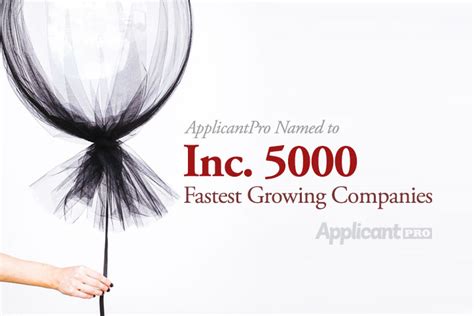 Applicantpro Named To Inc Magazines 2018 List Of Fastest Growing