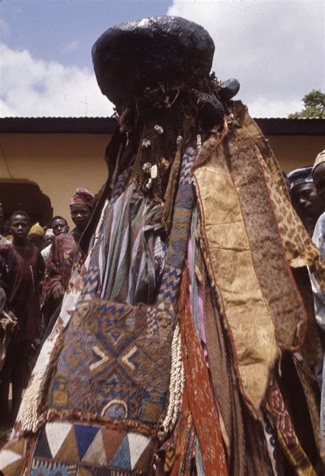 Nigerianostalgia Egungun Masquerade Ede Nigeria Throughout The Oyo