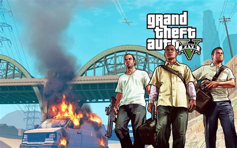 Grand Theft Auto V Trevor Franklin I Michael Tapety Na Pulpit