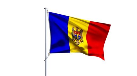 Premium Photo Waving Flag Of Moldova Isolated On White Background