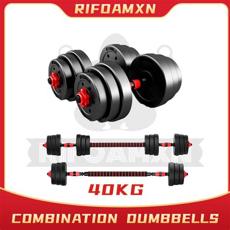 40kg Dumbbell Set Dumbell Bumper Rubber Coated 40CM Foam Connector