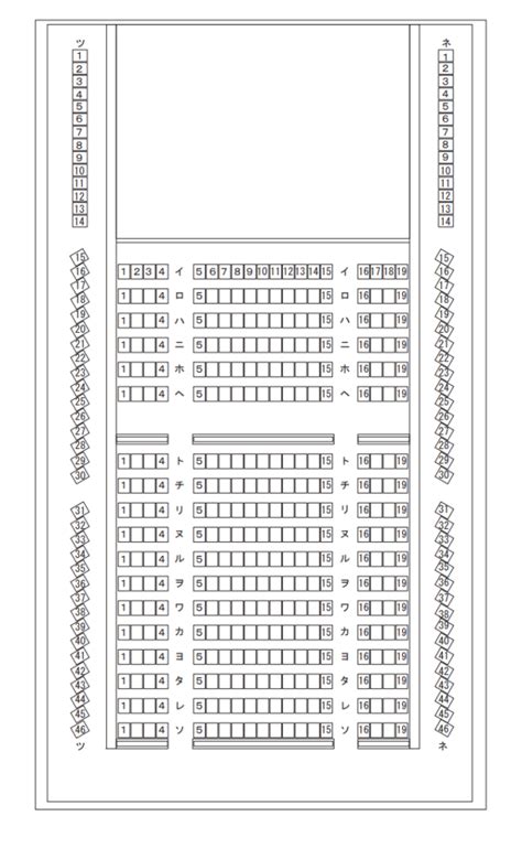 【座席表予想図】なら100年会館