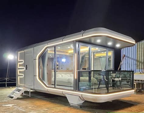 Modern Tiny House Villas 40FT Smart Removable Prefab Capsule House With