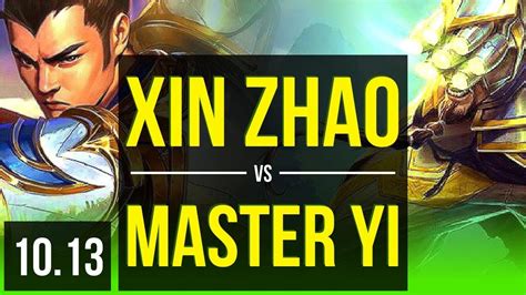 Xin Zhao Vs Master Yi Jungle Kr Diamond V Youtube