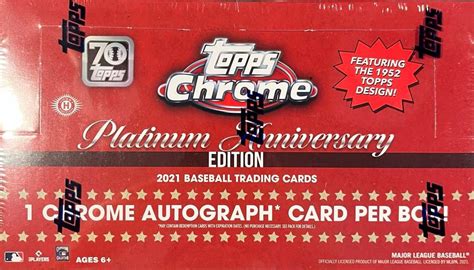 2021 Topps Chrome Platinum Anniversary Baseball Hobby Box The Locker