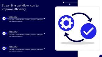 Streamline Workflow Icon To Improve Efficiency