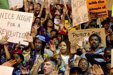 Hundreds In Washington Protest Missouri Shooting The New York Times