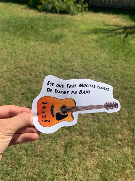 12 String Guitar Decal Sticker Ariel Camacho Toro Encartado Ese Que