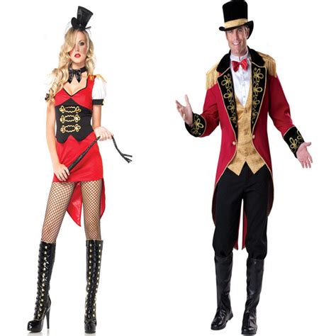 Fantasia Couple Ring Leader Mistress Ringmaster Costume Sexy Adult