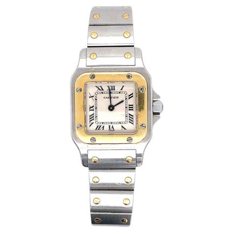 Cartier Santos Gold Watch For Sale at 1stDibs | gold cartier santos ...