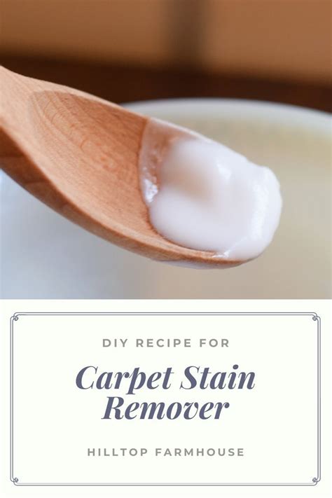 DIY Carpet Stain Remover Natural Cleaner Non Toxic Cleaner Stain