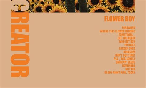 Quadro Placa Mdf Colors Tyler The Creator Flower Boy Elo7