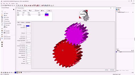 Onecnc Cadcam Xr9 Advanced Gear Feature Youtube