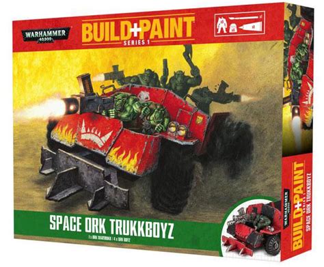 Warhammer 40k Buildpaint Model Set Series 1 Space Ork Trukkboyz