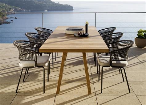 Tribu Vis A Vis Garden Dining Table - Tribu Outdoor Furniture At Go Modern