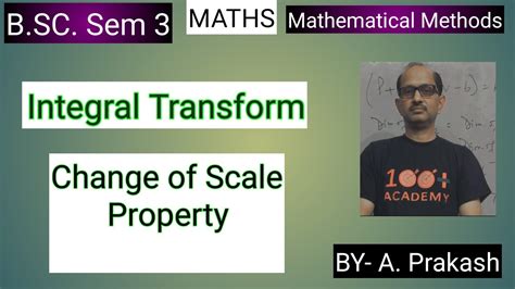 B Sc Sem Maths Mathematical Method Laplace Transform Change