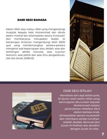 Fakta Fakta Saintifik Dalam Al Quran By Mahirah Ayuni Issuu