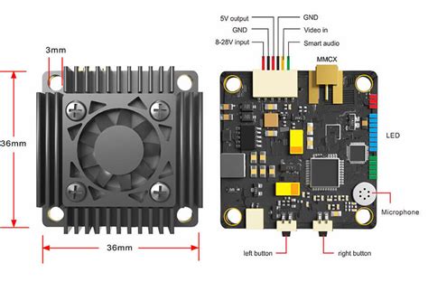 AKK Ultra Long Range VTX 5 8GHz FPV Відеопередавач 250 3000mW