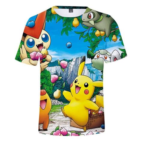 T Shirt Pok Mon Pikachu Joyeux La Pok Mon Boutique