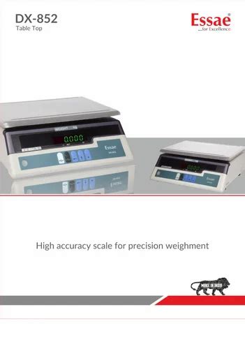 Essae DX 852 Digital Weighing Scale Machine For Jewellery Shop 100 Kg