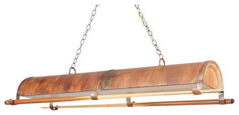 57 in. Billiard Light in Rosewood Finish - Industrial - Pool Table ...