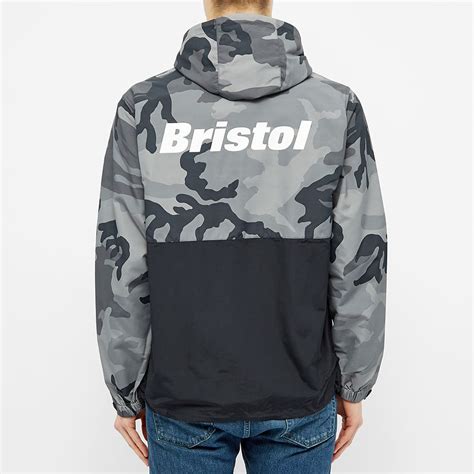 F C Real Bristol Nylon Hooded Blouson Dark Woodland End Cn