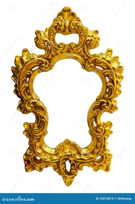 Gold Ornate Oval Frame Royalty Free Stock Photo Image 22870615